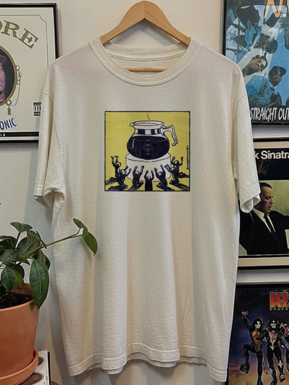 Rare Bannerman Caffeine Washed White Tee
